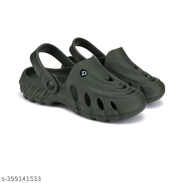 Clogs for Men (Olive, 6)