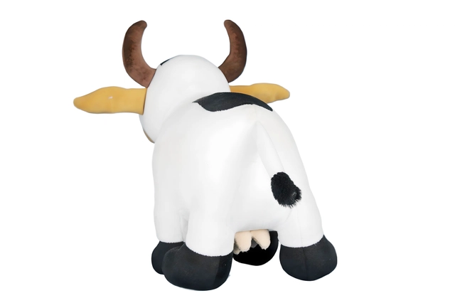 Cow Soft Stuffed Animal Toy for Kids (White)