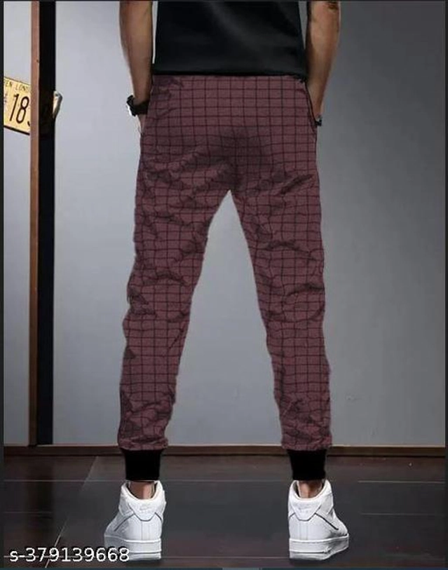 Cotton Trackpants for Boys (Maroon, 10-11 Years)