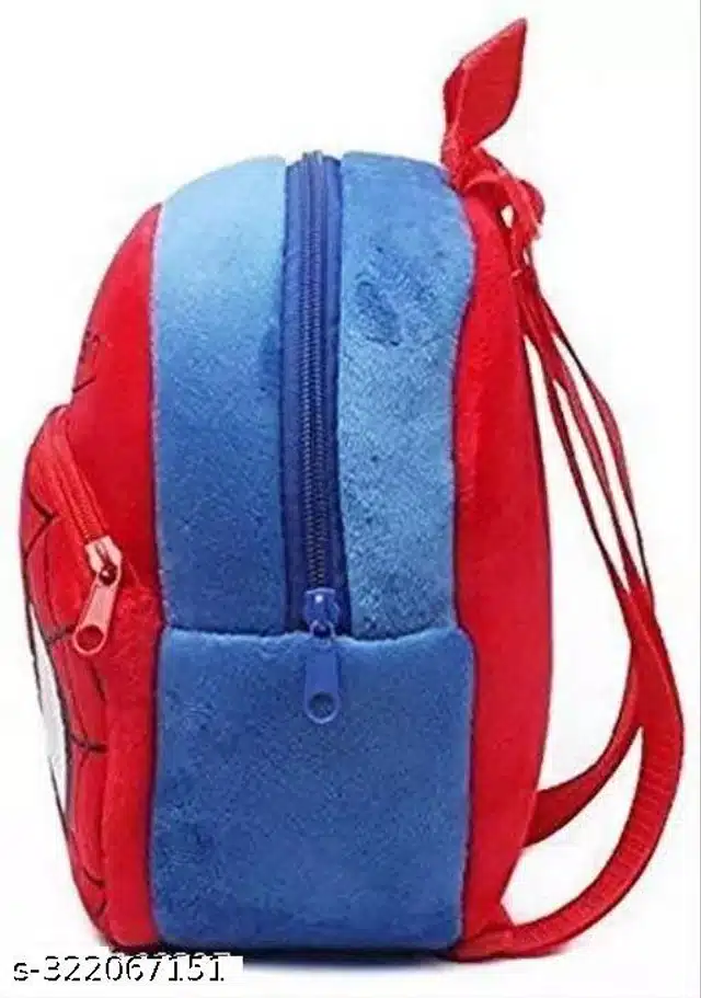 School Bags with Water Bottle (Red, Set of 1)