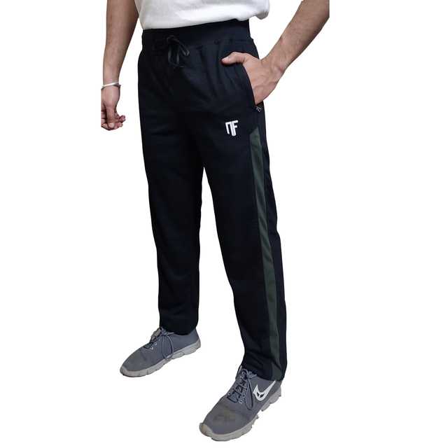 Nile Fashion Cotton Solid Track Pant For Men (Black, S) (NF-2)