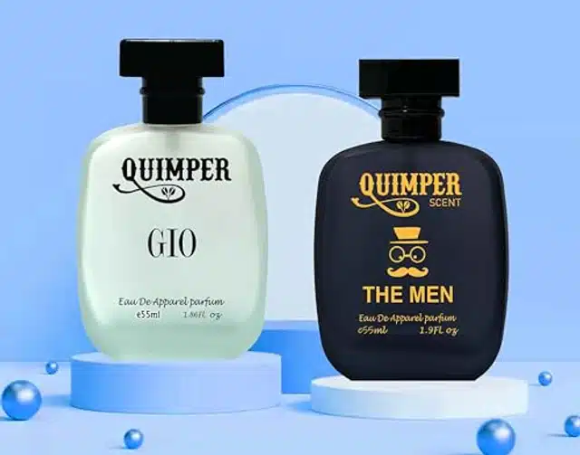 Quimper Gio & The Men Perfume Body Spray (Pack of 2, 55 ml)