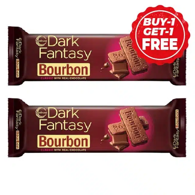 Sunfeast Dark Fantasy Bourbon 2X120 g (Buy 1 Get 1 Free)