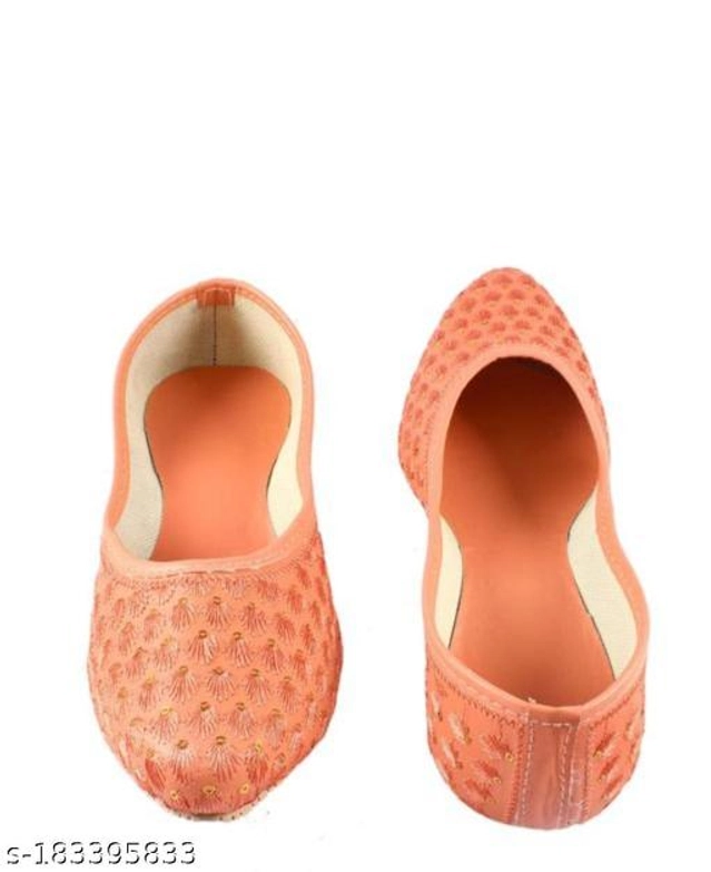 Juttis for Women (Peach, 4)