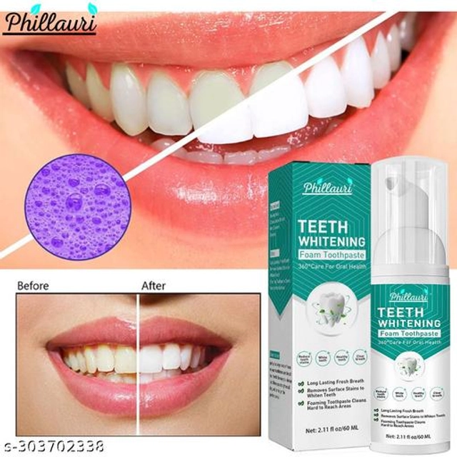 Phillauri Teeth Whitening Foam (60 ml)