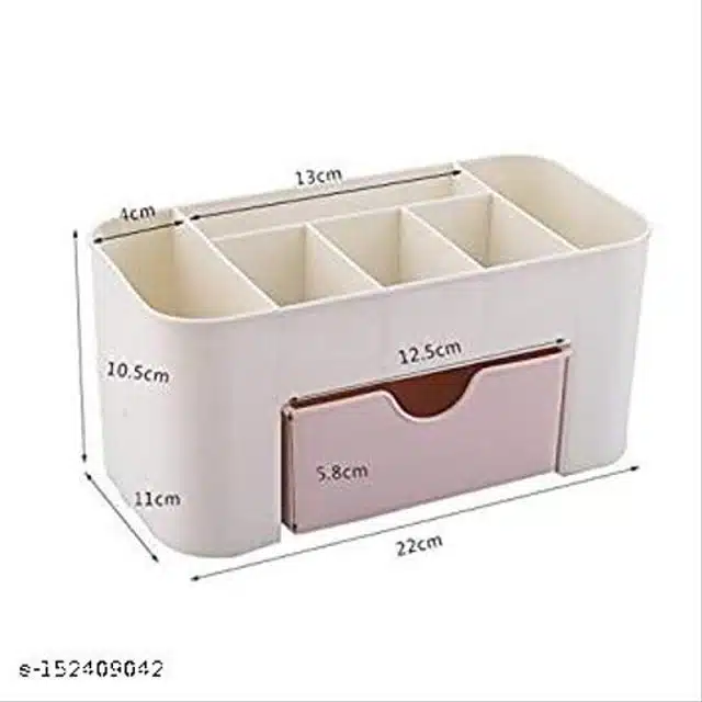 Plastic Cosmetics Storage Box (Multicolor)