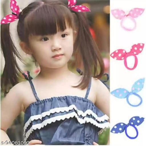 Rubber Hair Clips for Girls (Multicolor, Pack of 24)