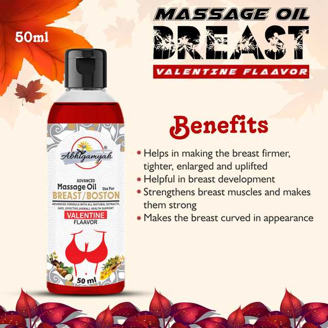 Abhigamyah Breast Massage Oil Helps In growth, Firming & Tightening (50 ml, Pack Of 1) (A-395)