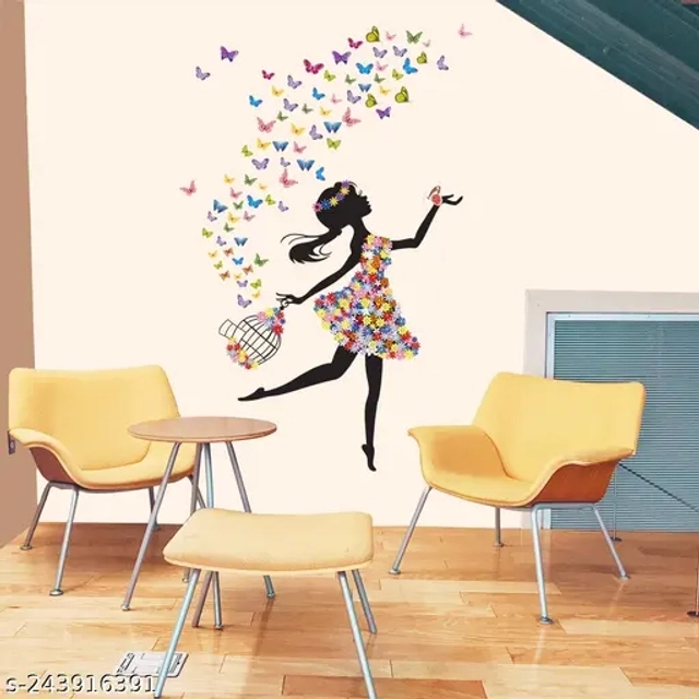 New Modern Art & Trendy Wall Stickers for Home Decoration, Living Room, Bedroom Size -Large