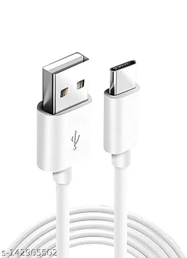 Mobile Type-C Charging Cable (White, 1 m)