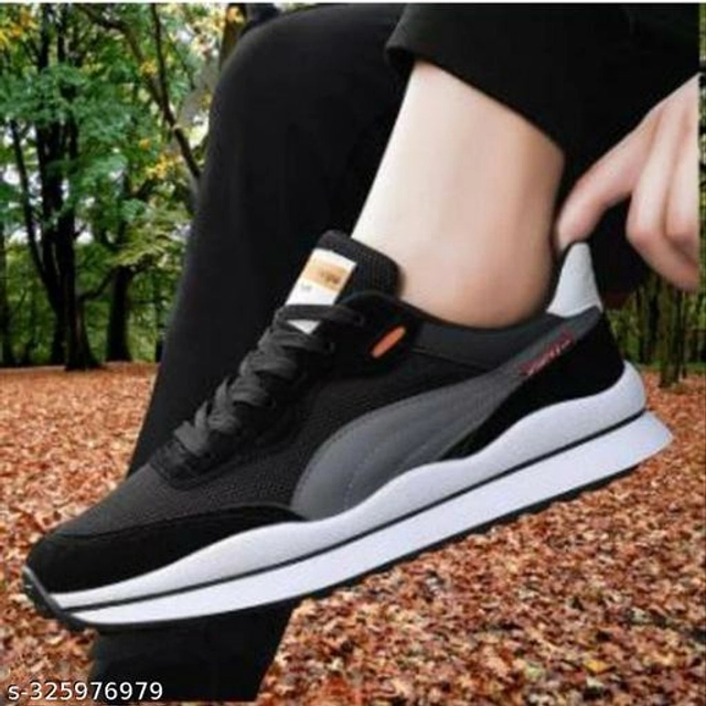 Casual Shoes for Men (Black, 6)