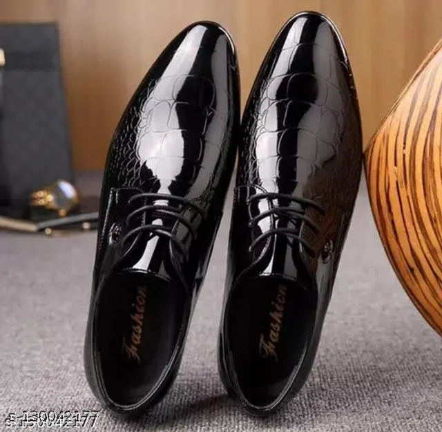 Formal Shoes for Men (Black, 7)