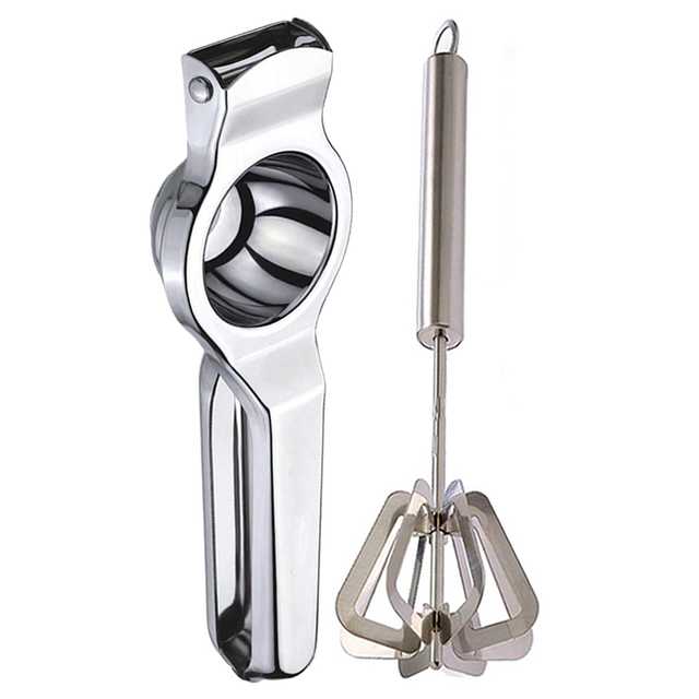 Oc9 Stainless Steel Lemon Squeezer & Hand Blender Mathani Kitchen Tool Set (O-23)