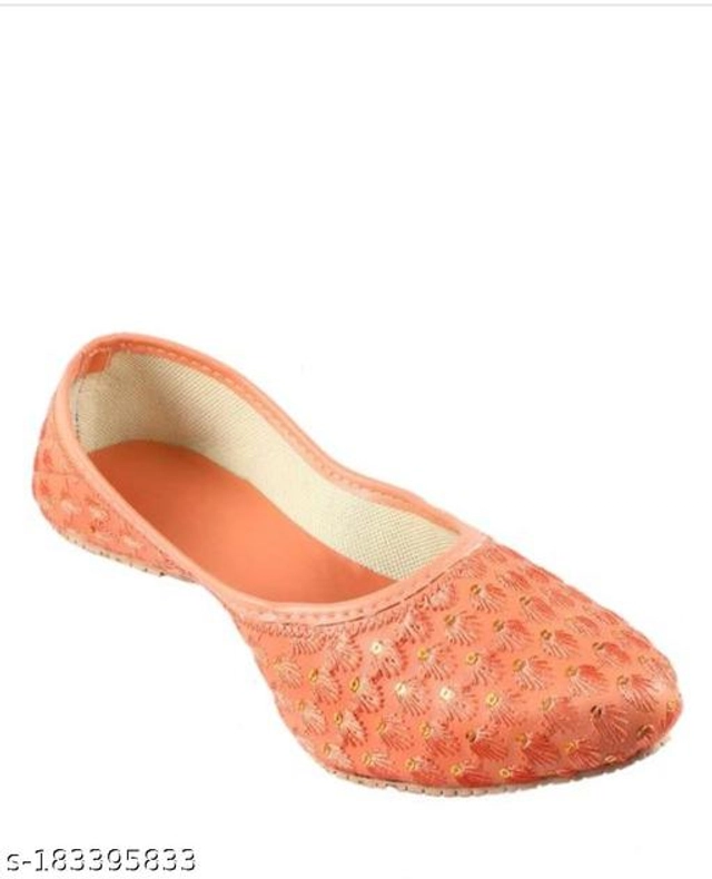 Juttis for Women (Peach, 4)