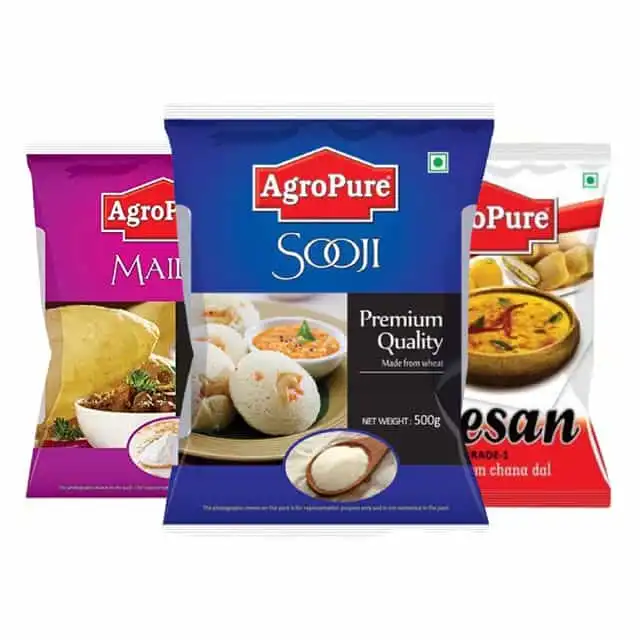 Agropure (Besan + Maida + Sooji) Each 500 g Combo Pack