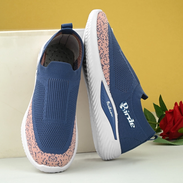 Casual Shoes for Women (Blue & Pink, 4)