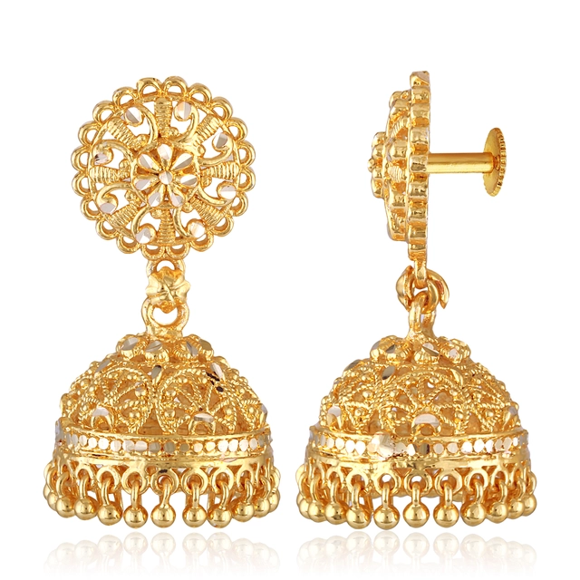 Alloy Earrings for Women & Girls (Gold, Set of 1)