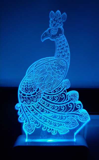 Leppy Night Lamp (Light) With Plug (Multicolor) (L50)
