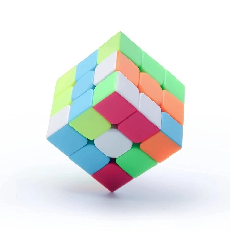 Plastic Rubik Cube (Multicolor)