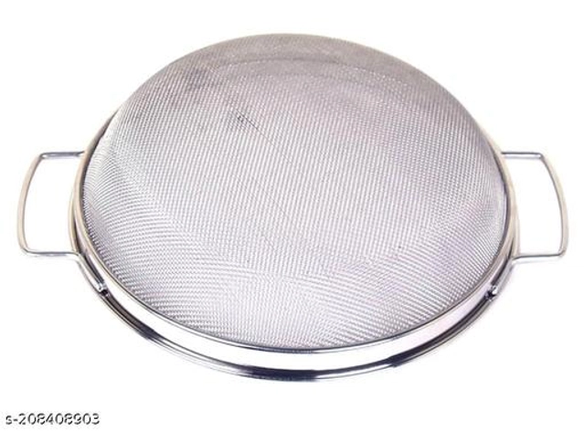 Stainless Steel Food Strainer (Silver, 26 cm)