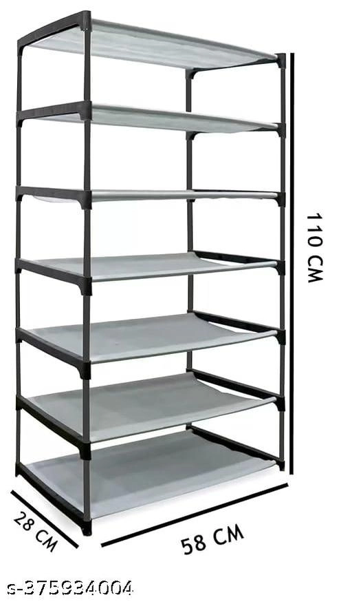 Metal 6 Layer Collapsible Multipurpose Rack (Brown)