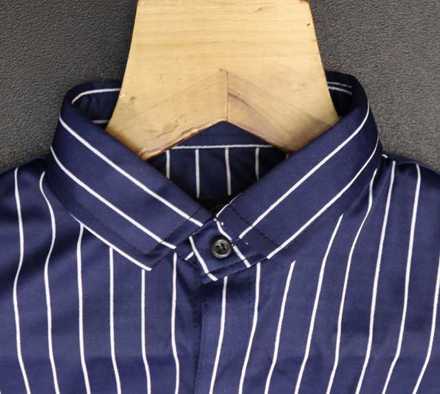 Casual Shirt for Men (Dark Blue, XL) (ASM651)