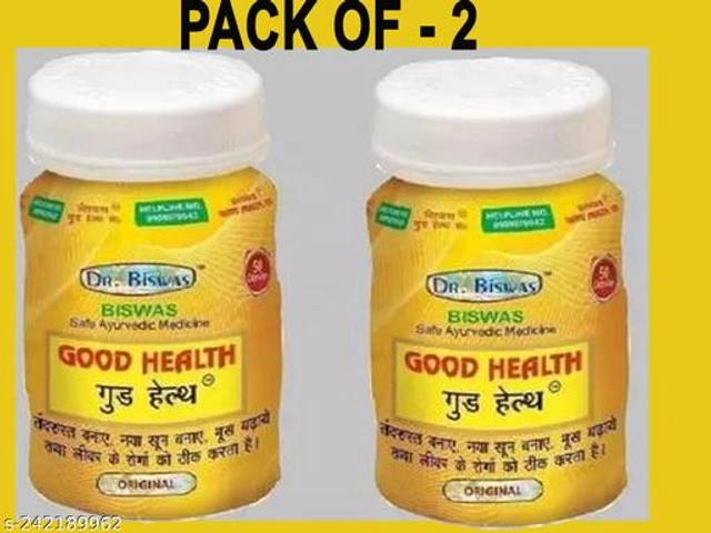 Dr. Biswas Ayurvedic Good Health -50 Capsules, Pack Of 2 (Pack Of 2)