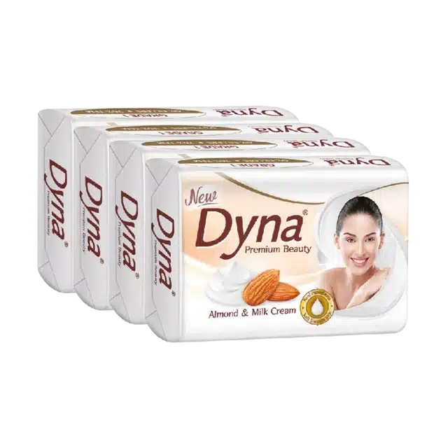 Dyna Milk Cream & Almond Oil 4X41 g (Pack of 4)