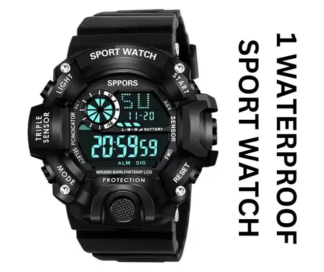 Sports Watch for Kids (Black)