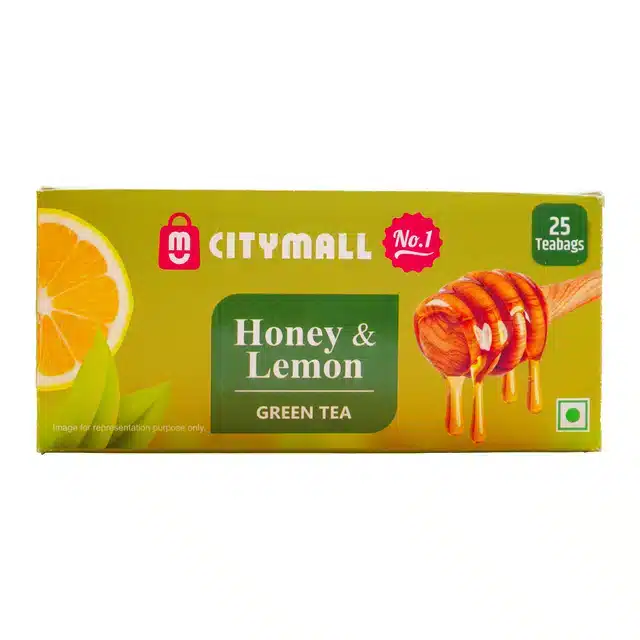 Citymall No.1 Green Tea Bags - 25 Pcs (Honey & Lemon)