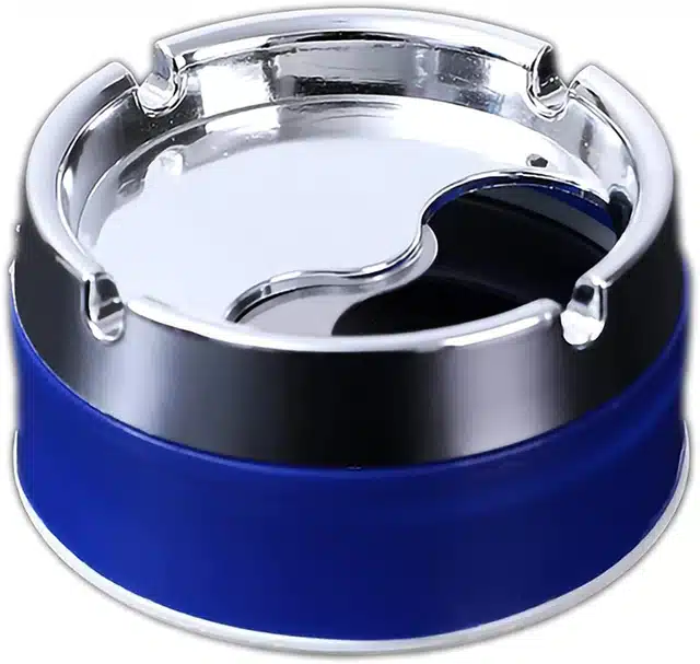 Stainless Steel Ashtrays (Blue)