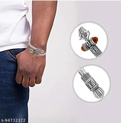 Alloy Rudraksha Bracelet for Men & Boys (Multicolor)