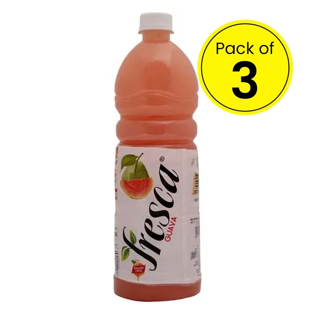 Fresca Guava Fruit Juice 3X1 L (Pack of 3) (Pet Bottle)