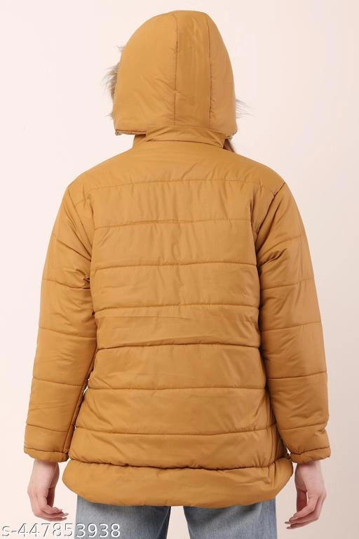 Nylon Jacket for Women (Mustard, L)