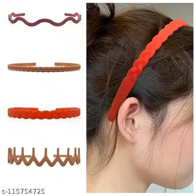 Hair Bands for Women (Multicolor, Pack of 8)