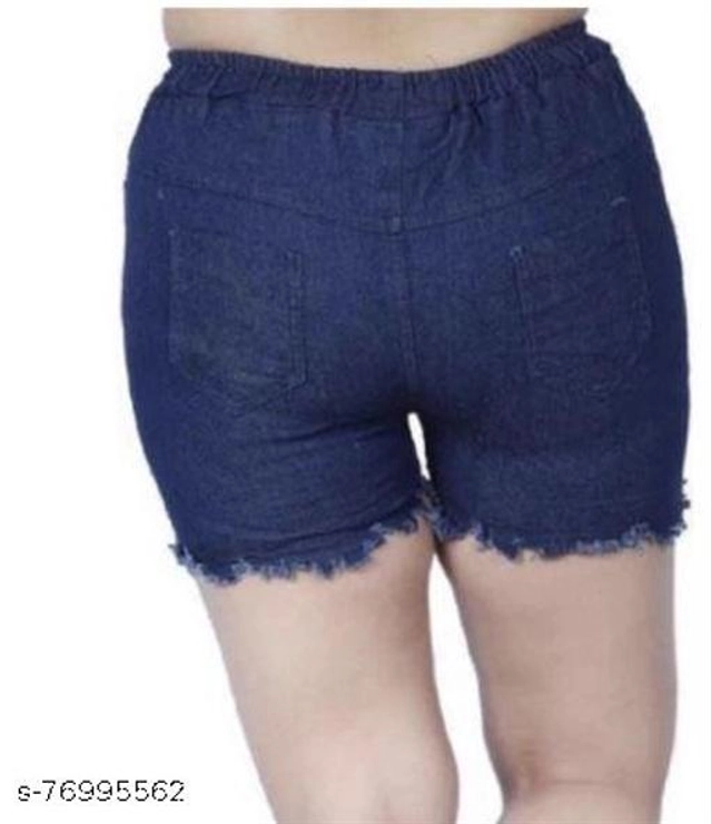 Denim Shorts for Women (Blue, 26)