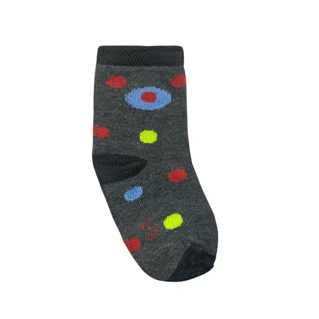 Cotton Blend Socks for Kids (Pack of 12) (Multicolor, 1-3 Years)