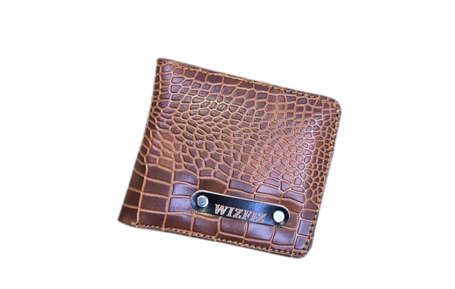 Faux Leather Wallet for Men (Brown)