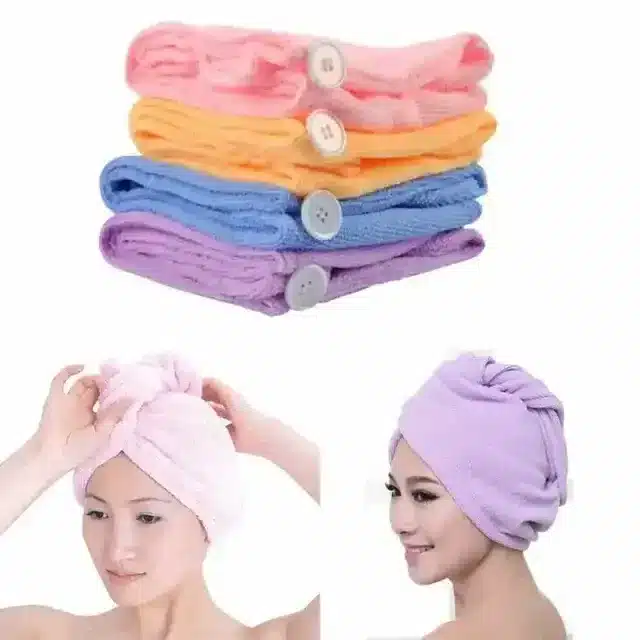 K Kudos Hair Drying Magic Hair Towel Wrap For Women (Pack Of 1, Assorted)