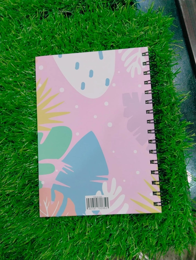 Printed Ruled Spiral Notebook (Multicolor)