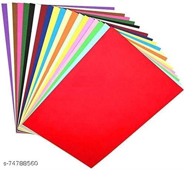 A4 Color Papers (Multicolor, Pack of 100)