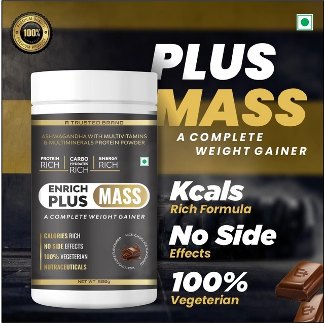 Enrich Plus Mass Chocolate Flavoured Protein Powder (500 g)