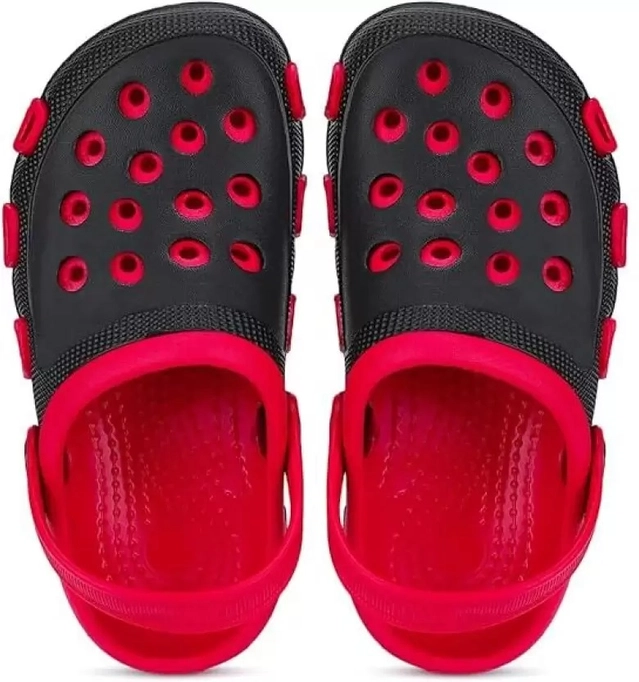 Clogs for Boys (Red & Black, 4-5 Years)