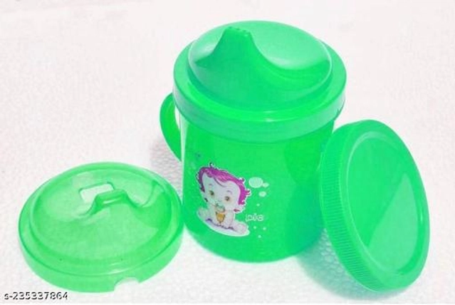 Plastic Sipper for Baby (Green, 300 ml)