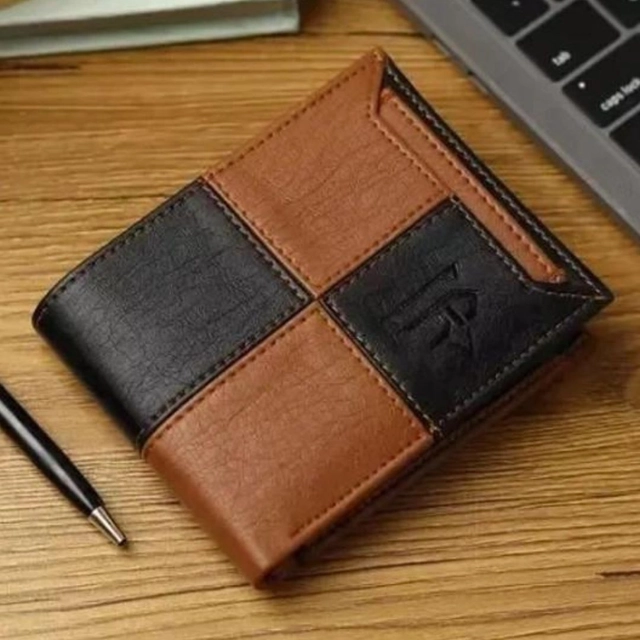 Checkerd Wallet For Men (Pack Of 1)