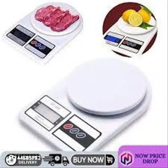 Electronic Digital Weight Machine (White)