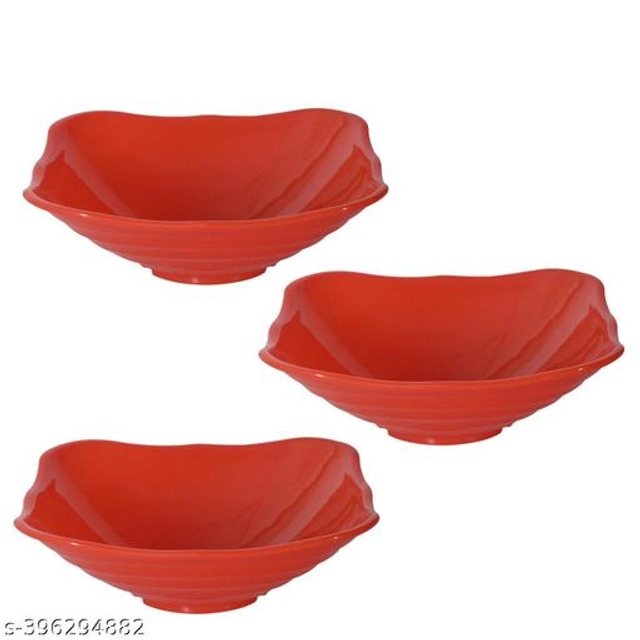 Plastic Bowls (Multicolor, 300 ml) (Pack of 6)