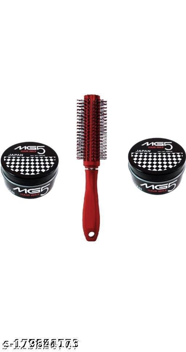 Hair Comb with 2 Pcs Hair Wax (Set of 2)