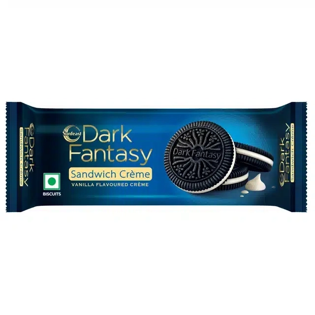 Sunfeast Dark Fantasy Biscuit Vanilla Creme 2X83 g (Buy 1 Get 1 Free)