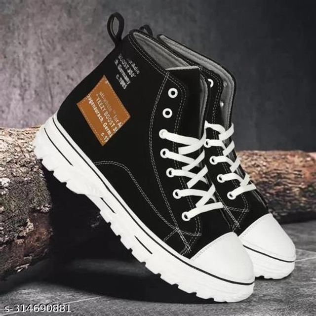 Boots for Men (Black & White, 6)